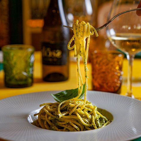 spaghetti-pesto
