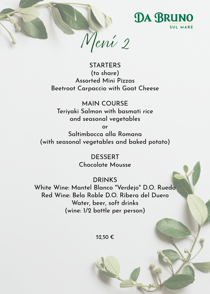 Groups Menu Sul Mare