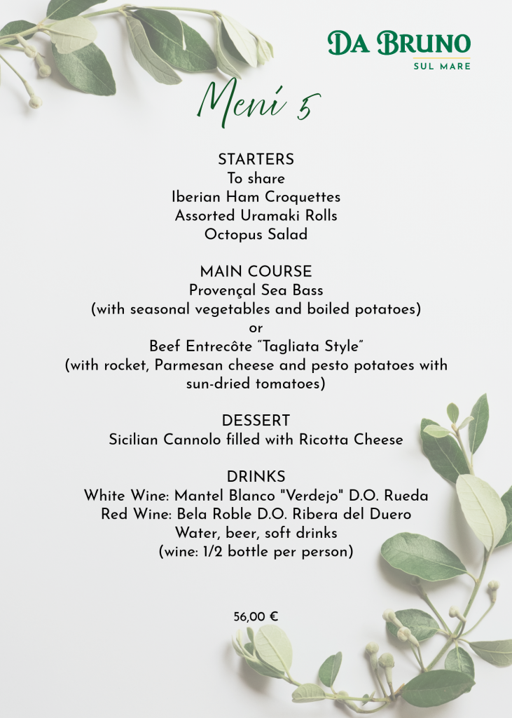 Groups Menu Sul Mare