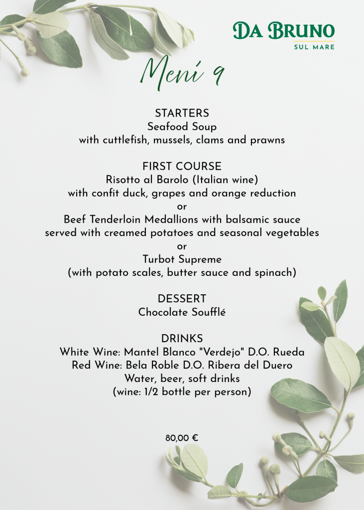 Groups Menu Sul Mare
